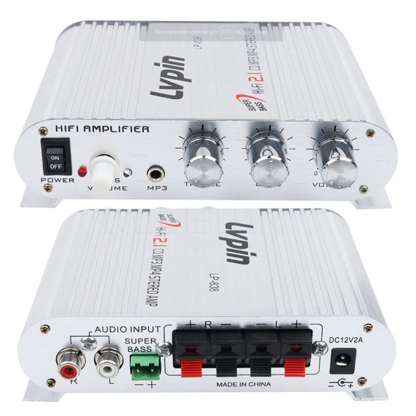 Lvpin Lp-838 Mini Oto-Motorsiklet Amfi ürün görseli 1