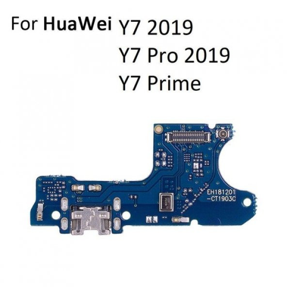 Huawei Y7 2019 / Y7 Prime 2019 Şarj Soket Mikrofon Bordu ürün görseli 1