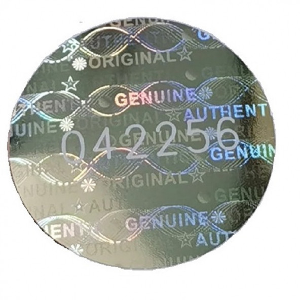 Yate10 Hologramlı Garanti Etiketi Seri Numaralı 2 Cm 49 Adet ürün görseli 1