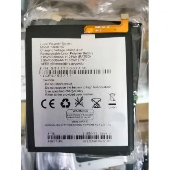 Kaan N2 Batarya Li-Polymer Pil 3000Mah ürün görseli 1