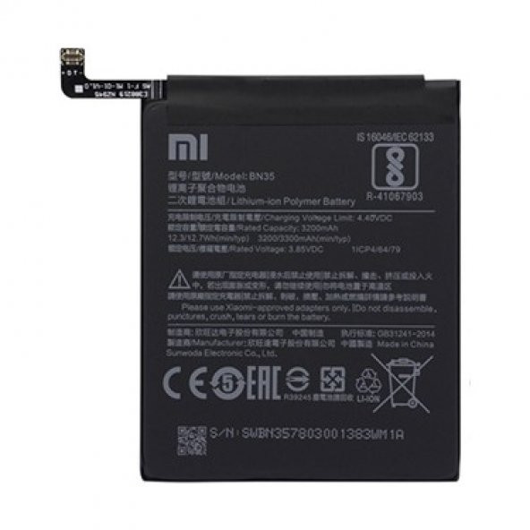 Xiaomi Redmi 5 Bn35 Pil Batarya ürün görseli 1