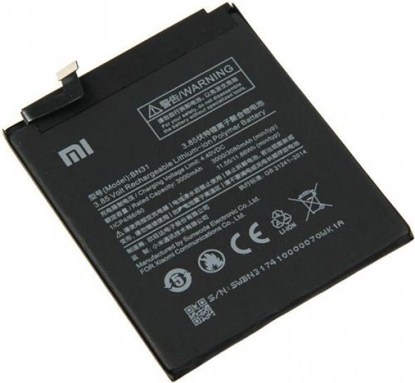 Xiaomi Redmi Note 5A Bn31 Batarya Pil ürün görseli 1