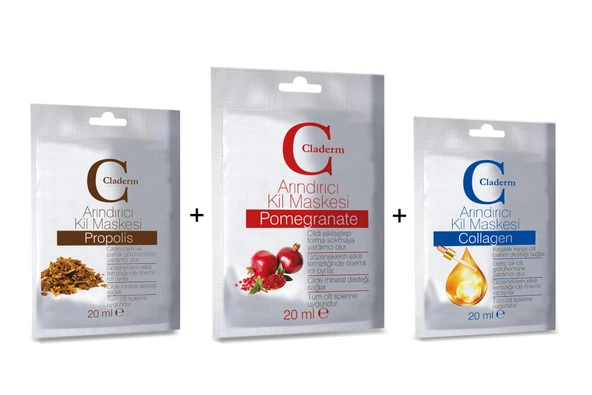 Claderm 20 ml (Propolis-Pomegranate-Collagen) Avantaj Paketi ürün görseli 1