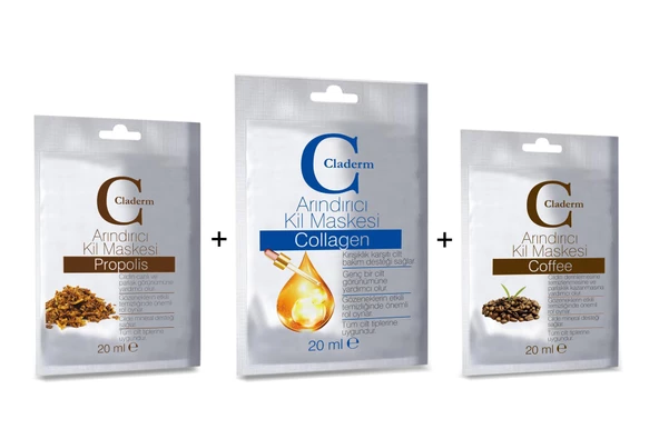 Claderm 20 ml (Propolis-Collagen-Coffee) Avantaj Paketi ürün görseli 1