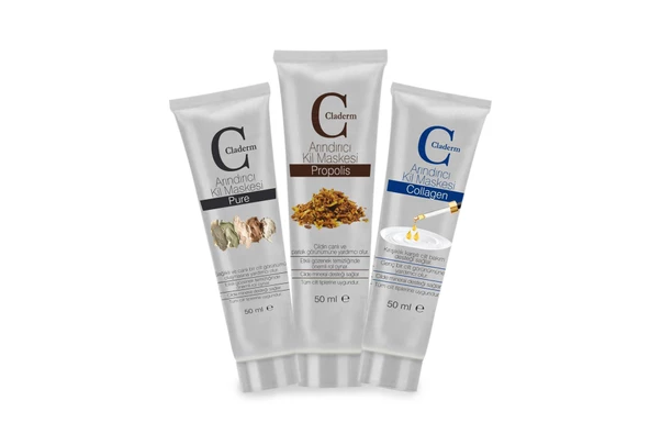 Claderm 50ml 3'lü (Pure-Propolis-Collagen) Avantaj Paketi ürün görseli 1