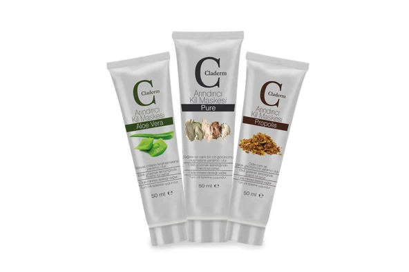 Claderm 50ml 3'lü (Aloe Vera-Pure-Propolis) Avantaj Paketi ürün görseli 1