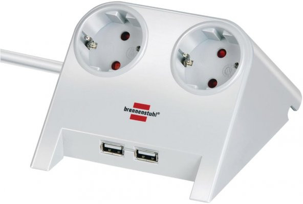 Brennenstuhl 2X Usb 2.0 2100 Amper Hızlı Şarj Özellikli 2'li Priz ürün görseli 1