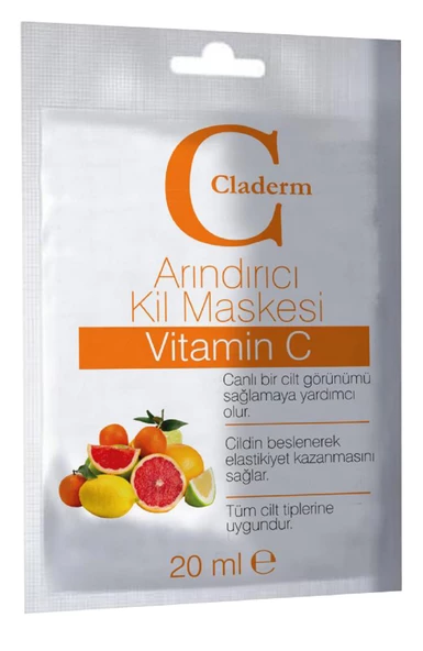 Claderm Kil Maskesi 20 ml Sachet – C Vitamin ürün görseli 1