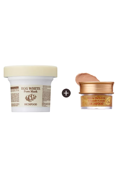 Skinfood Egg White Pore Mask + Salmon Concealer (2) ürün görseli 1