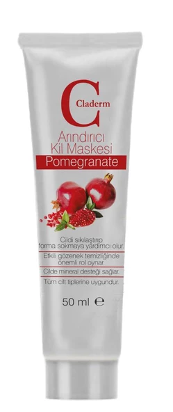 Claderm 50 ml Kil Maskesi – Pomegranate ürün görseli 1