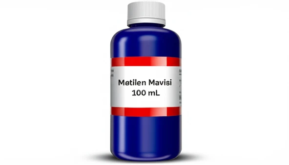 Metilen Mavisi 100 mL (Sıvı Form) / Methylene Blue 100 mL / HDPE Şişe / Yüksek Kaliteli / Zurih Lab ürün görseli 1
