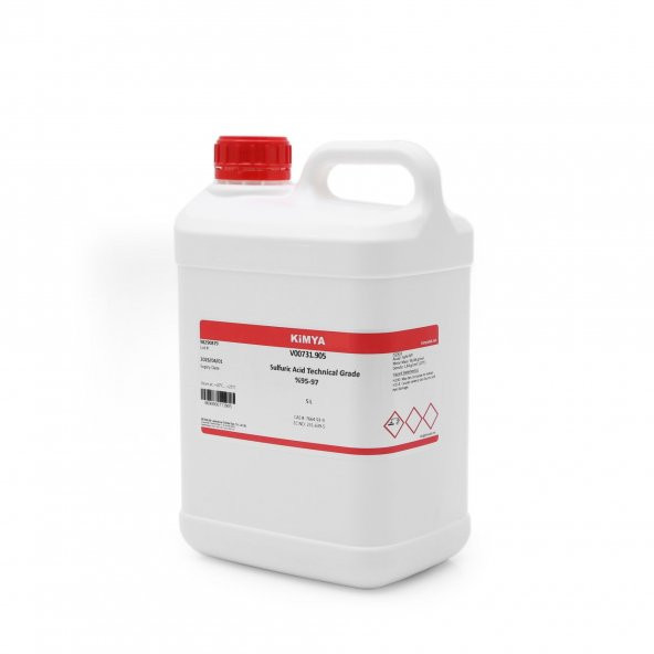 Sülfürik Asit 5 Litre Teknik Kalite - (Saflık: %95-97) - (CAS No : 7664-93-9) ürün görseli 1