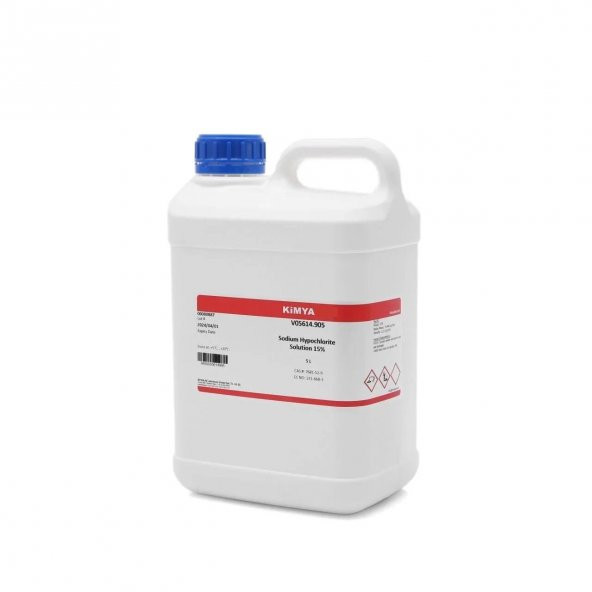 Sodyum Hipoklorit Çözeltisi 5Litre - Saflık:%15  - (Cas No: 7681-52-9) ürün görseli 1