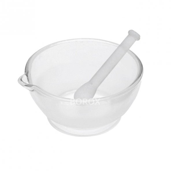 Cam Havan Tokmaklı 150 mm - Havan ve Eli - 1 Set Paket - Isı ve Kimyasala Dayanıklı ürün görseli 1