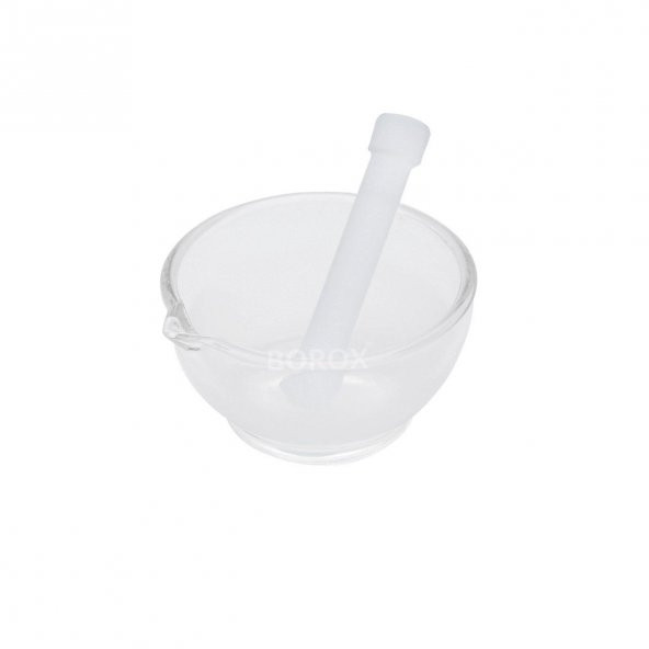 Cam Havan Tokmaklı 90 mm - Havan ve Eli - 1 Set Paket - Isı ve Kimyasala Dayanıklı ürün görseli 1