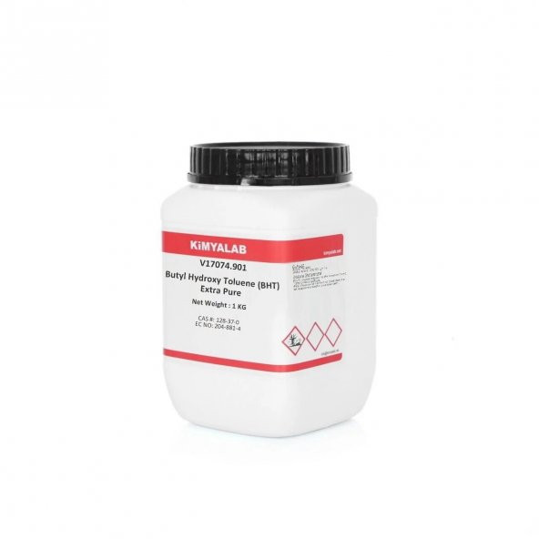 Bütil Hidroksi Toluen -  1 kg/HDPE Şişe -  CAS No : 128-37-0 ürün görseli 1