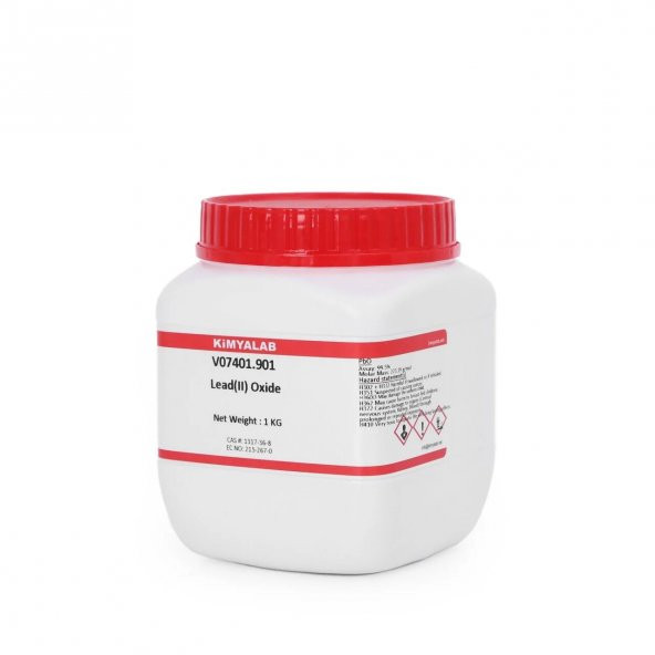 Kurşun Oksit 1 Kg - 1 kg/HDPE Şişe - Cas No: 1317-36-8 ürün görseli 1