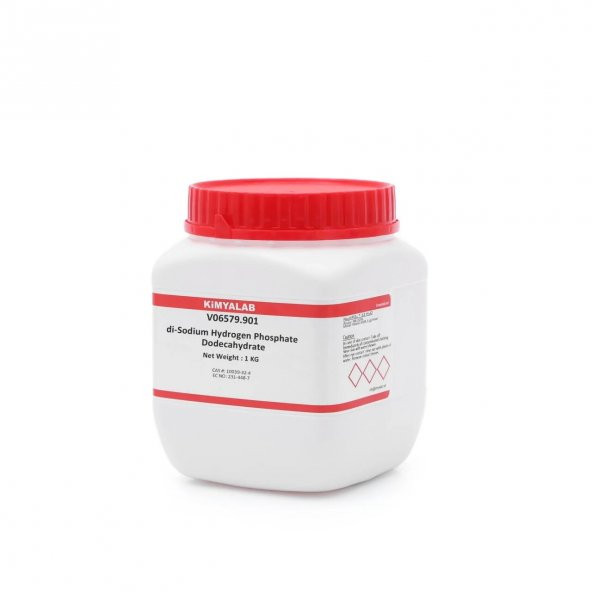 Di-Sodyum Hidrojen Fosfat 1 Kg -  CAS No : 10039-32-4 - 1 kg/HDPE Şişe ürün görseli 1