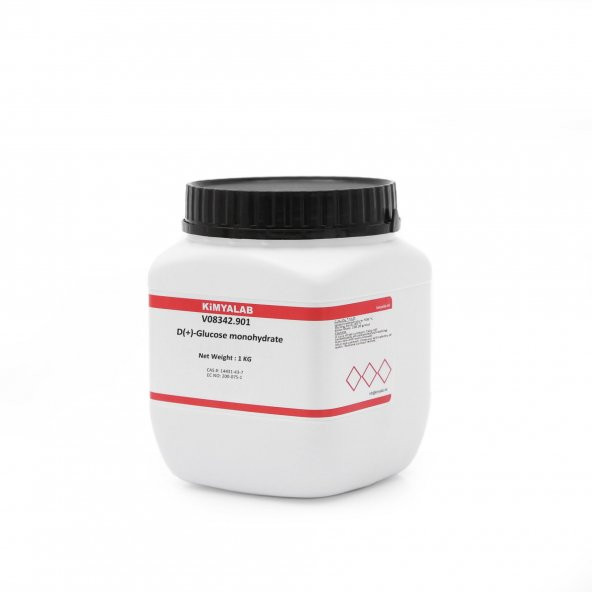 Glikoz Monohidrat - 1 KG Dekstroz -  Cas No: 14431-43-7 Form: Toz - 1 kg HDPE Şişede Sunulur ürün görseli 1