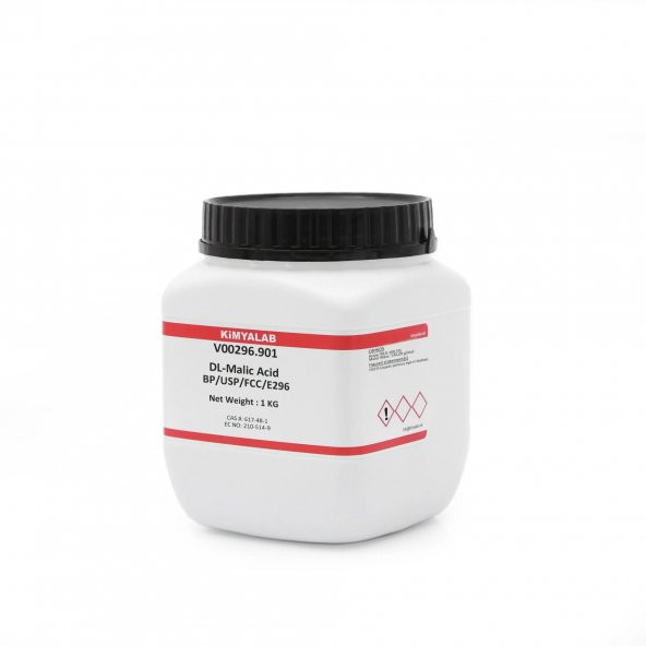 DL-Malik Asit - Cas No: 617-48-1 - 1 Kg HDPE Şişe ürün görseli 1