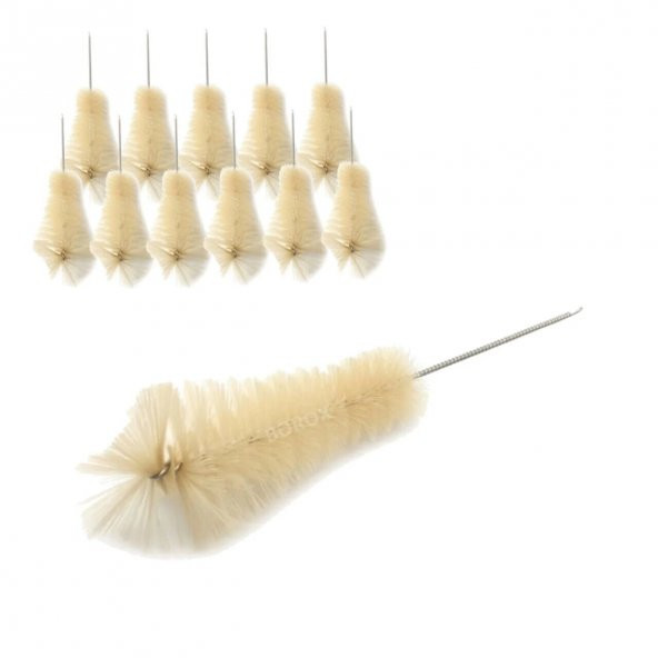 Laboratuvar Erlen Yıkama Fırçası 29cm Orta Boy - 11 Adetlik Set ürün görseli 1