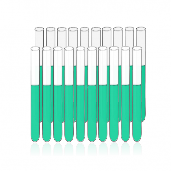 Cam Deney Tüpü 18x180 mm - 20 Adetlik Set - Hacim: 32 ml - Isıya Dayanıklı ürün görseli 1