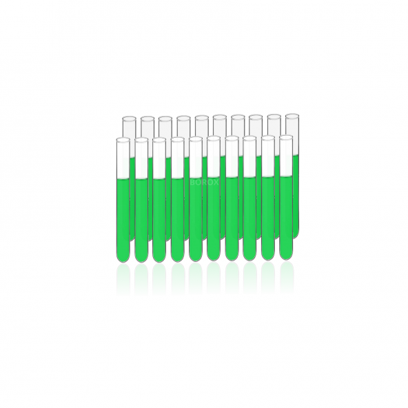 Cam Deney Tüpü 10x100 mm - 20 Adetlik Set -  Isıya Dayanıklı -  Hacim: 7ml ürün görseli 1
