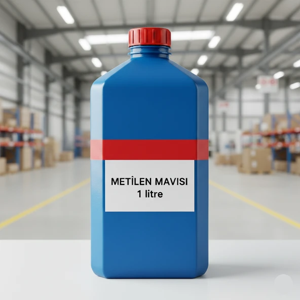 Metilen Mavisi 1 Litre  (Methylene Blue) Sıvı Form / HDPE Şişe / Yüksek Kaliteli / Zurih Lab ürün görseli 1