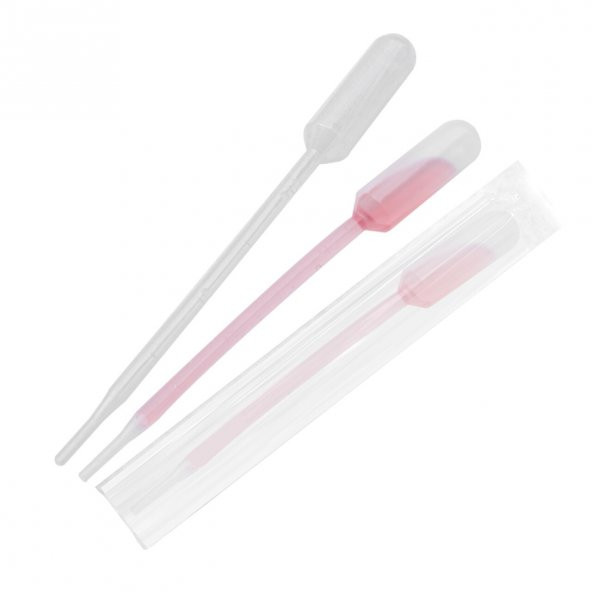 Steril Pastör Pipeti  0.5-1 ml - 100 Adetlik Paket - Tek Tek Poşetli ürün görseli 1