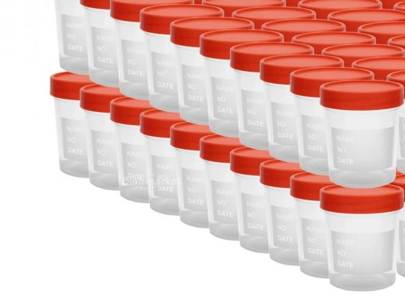 Numune Kabı 100ml Steril - 100 Adetlik Toptan Set ürün görseli 1