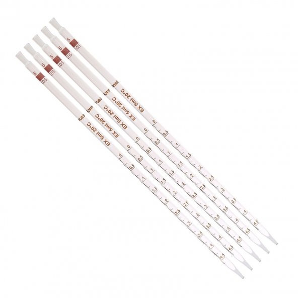 Serolojik Pipet 5 mL -  100 Borosilikat (Dayanıklı) Cam - 5 Adetlik Set ürün görseli 1