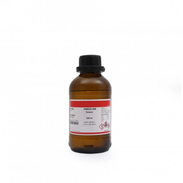 Toluen (Saflık : 99,5) - Metil Benzen 500 mL Cam Şişe ürün görseli 1