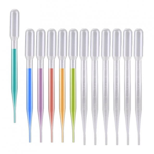 Pastör Pipeti - Plastik Damlalık (0.5 - 3.0 mL) - 100 Adetlik Set - Non Steril ürün görseli 1