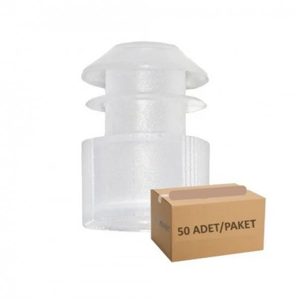 Deney Tüp Kapağı Beyaz - 16 mm Tüp İçin Kanatlı - 50 Adetlik Set ürün görseli 1