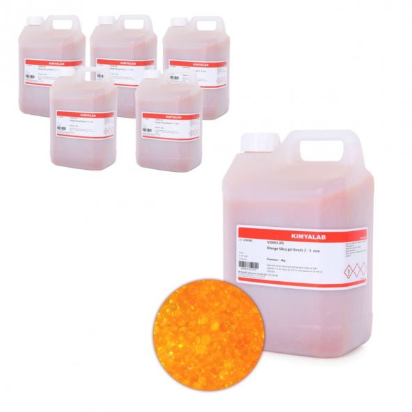 Silikajel Turuncu Nem Alıcı 4Kg Toptan - İndikatörlü 5 Adetlik Toptan Set ürün görseli 1