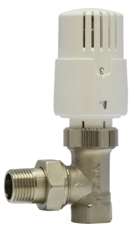 ECA TRV4 Termostatik Köşe Radyatör Valfi Petek Vanası 602120755 ürün görseli 1