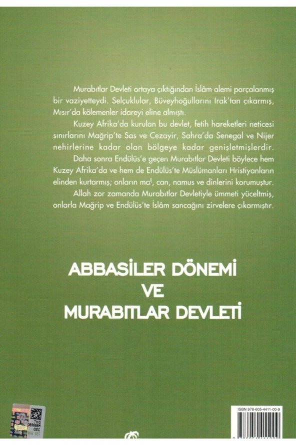 Abbasiler Dönemi Ve Murabıtlar Devleti, Ali Muhammed Sallabi, Karton Kapak, Ravza ürün görseli 1