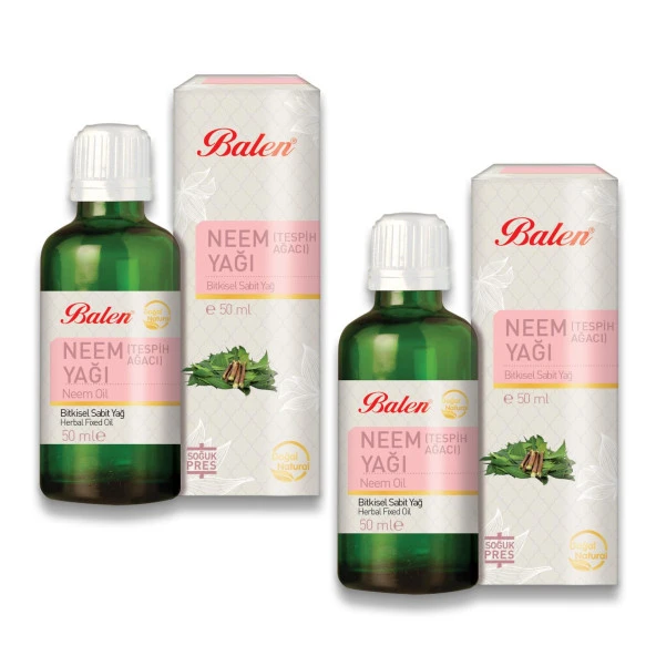 Balen Tespih Ağacı Yağı Neem Yağı 50 ml x 2 Adet ürün görseli 1