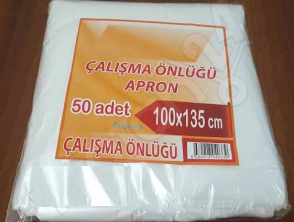1000 Adet Tek Kullanımlık Naylon Önlük Penuar Çalışma Boya Mutfak Kuaför Önlüğü Apron Kullan at ürün görseli 1