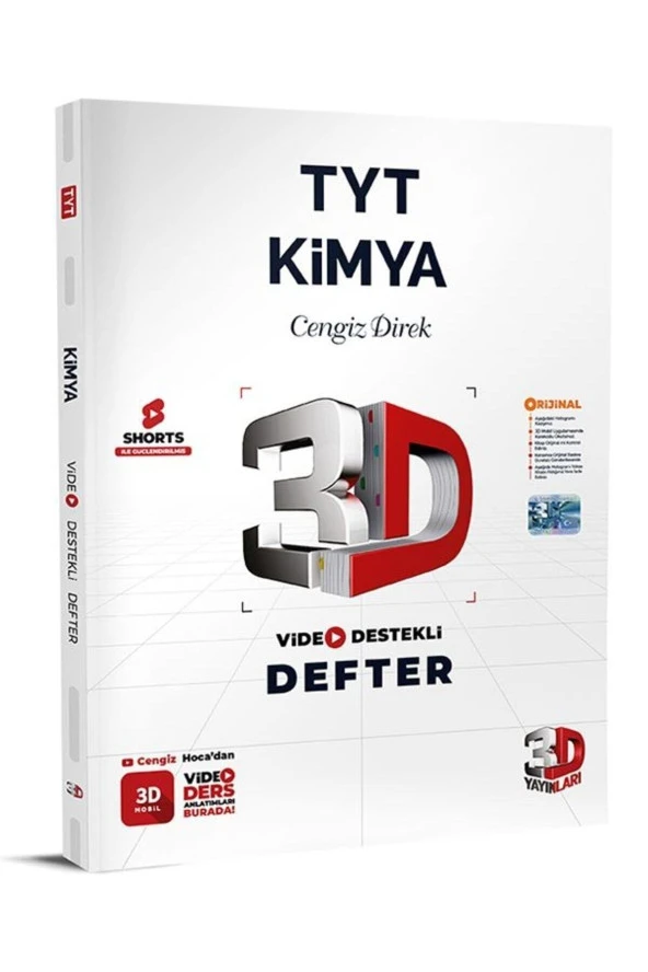 3D TYT Kimya Defter Video Destekli ürün görseli 1