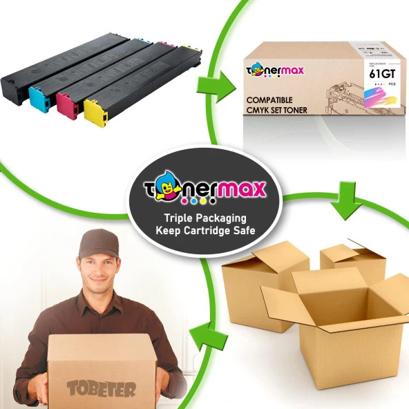 SHARP MX-6071 Muadil Toner Takım / Sharp MX-61GT CMYK Set - Resim 6