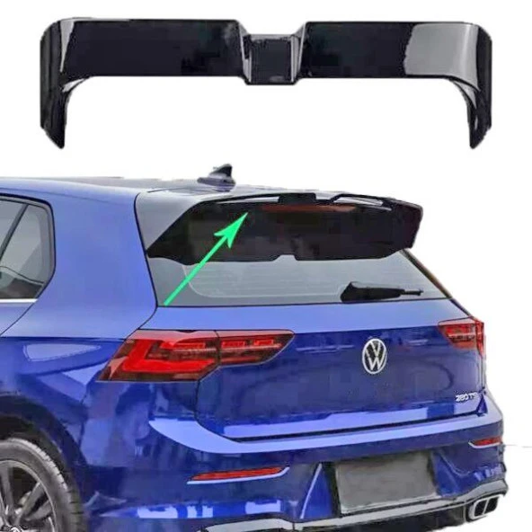 Volkswagen Golf 8 R Spoiler Pianoblack 2020+ ürün görseli 1