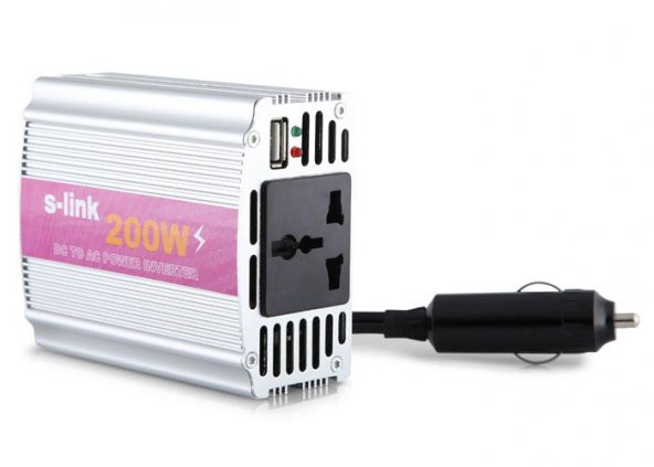S-link SL-200W 200W Çakmaktan Power Inverter ürün görseli 1