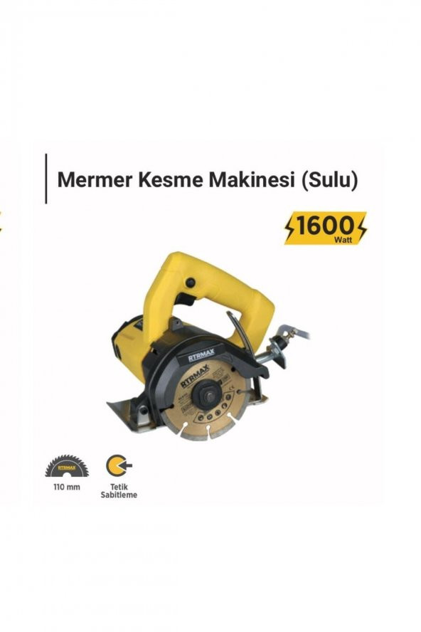 RTRMAX RTM3880 SULU SERAMİK KESME MAKİNESİ 1600W 115MM ürün görseli 1