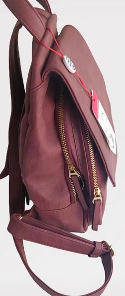 Çanta 90214 Los Angales Polo Club Model 6411 Fuşya Suni Deri El Yapım ürün görseli 1