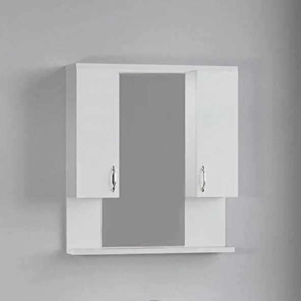 Denko Akyazı 80 cm MDF Beyaz Banyo Dolabı Üst Modülü ürün görseli 1