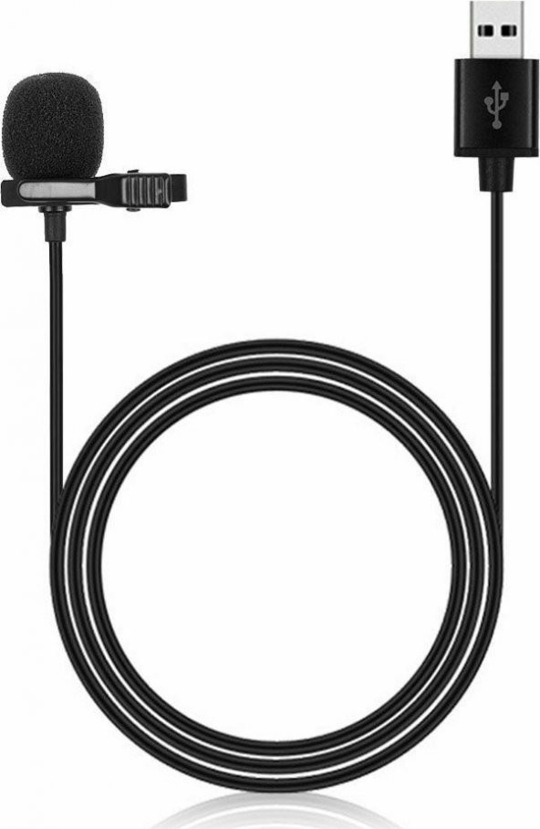 Usb Girişli Yaka Mikrofonu Kaliteli Ses Kablolu Mikrofon JH-044 ürün görseli 1