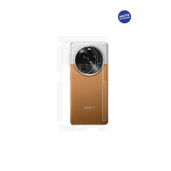 OPPO FİND X6 PRO MAT ARKA KAMERA VE ÜST KISMI KORUYAN TPU FİLM ürün görseli 1