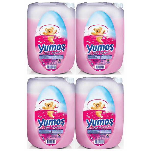 Yumoş Çamaşır Yumuşatıcı Çiçek Bahçesi 5 Litre 4 Lü ürün görseli 1