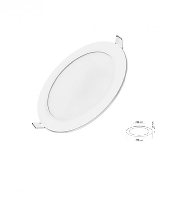 18W Sıva Altı Yuvarlak Slim Led Panel Amber Işık 2 Adet ürün görseli 1